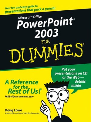 cover image of PowerPoint 2003 for Dummies